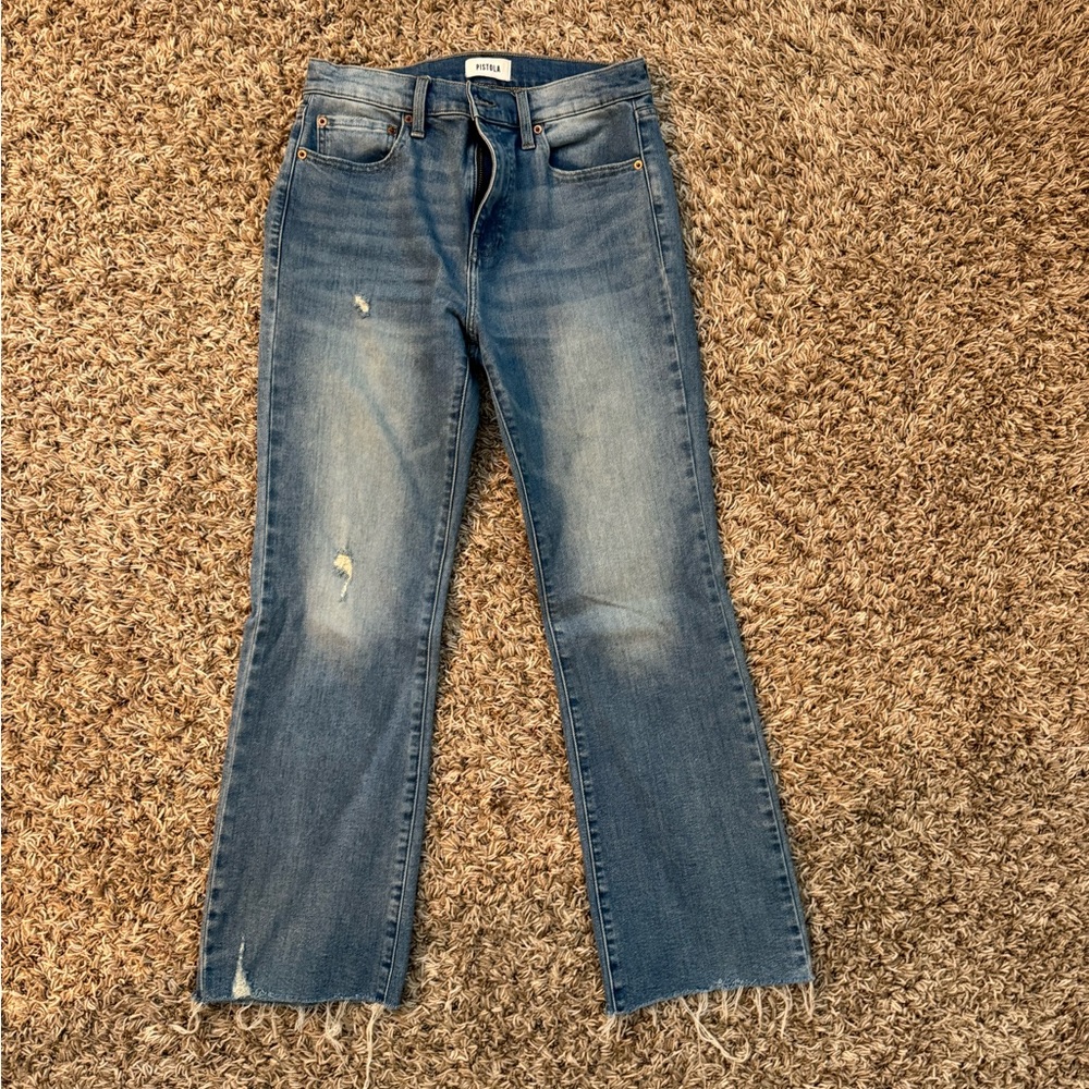 Pistola Cut off Medium wash jeans